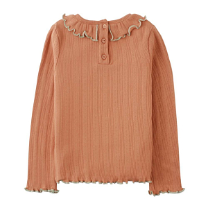 Лонгслив в рубчик Gingersnaps "Jenny Tan", коричневый